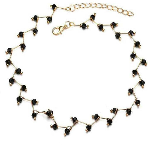 Alxy Crystal Necklace Black Fashion Imitation Antique Designer Locket Pendant Jewelry Gehna Rajputi Jawellery For Girls And For Women Gahne Choker Oxidized ALORAJEWELS