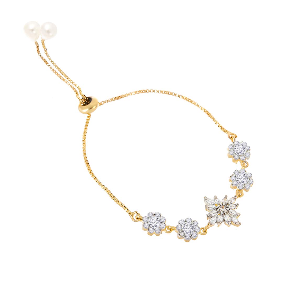 Alorajewels - Jewellery Set for Women American Diamond Necklace Set with Earrings, Bracelet and Ring Jewellery for Girls and Women