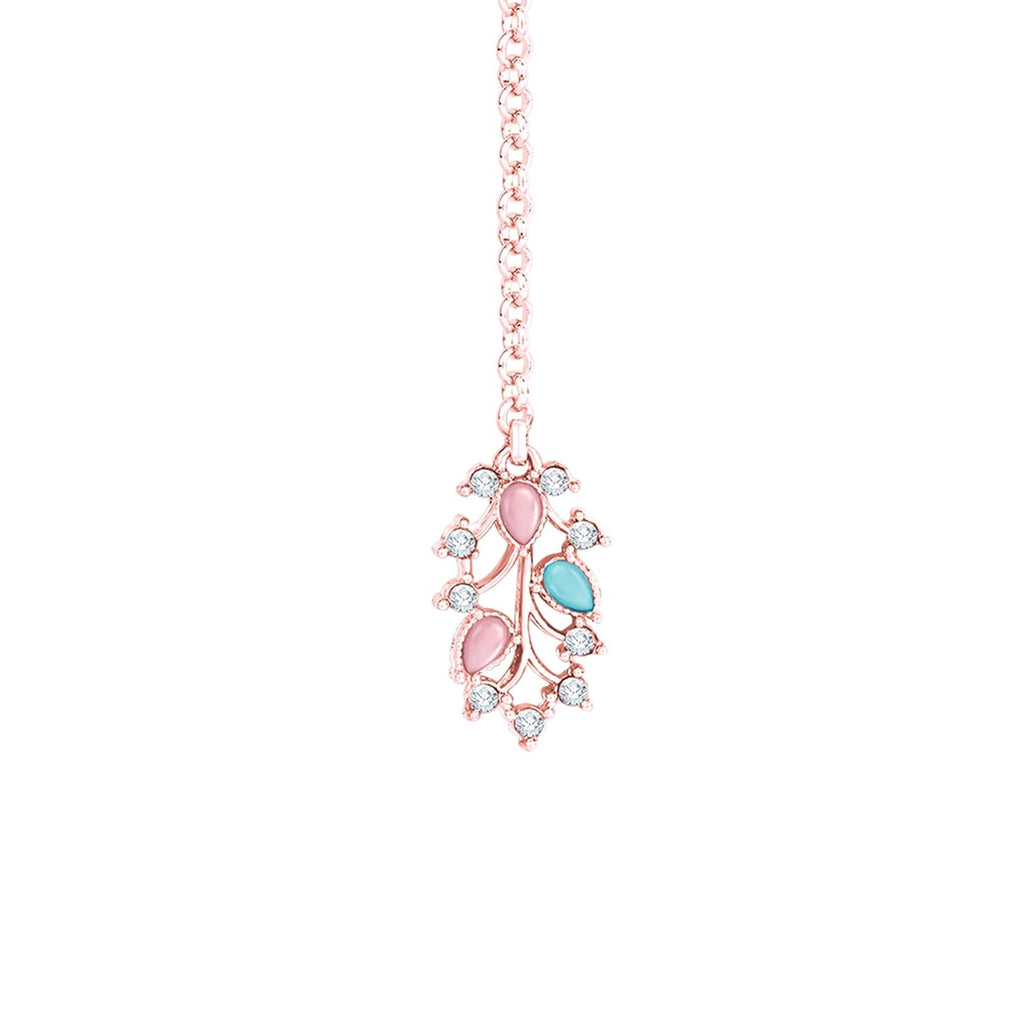 Alorajewels -  American Diamond AD with Colorful Crystal Necklace Jewellery Set for Women/Girls | Perfect for Weddings, Parties & Festive Occasions