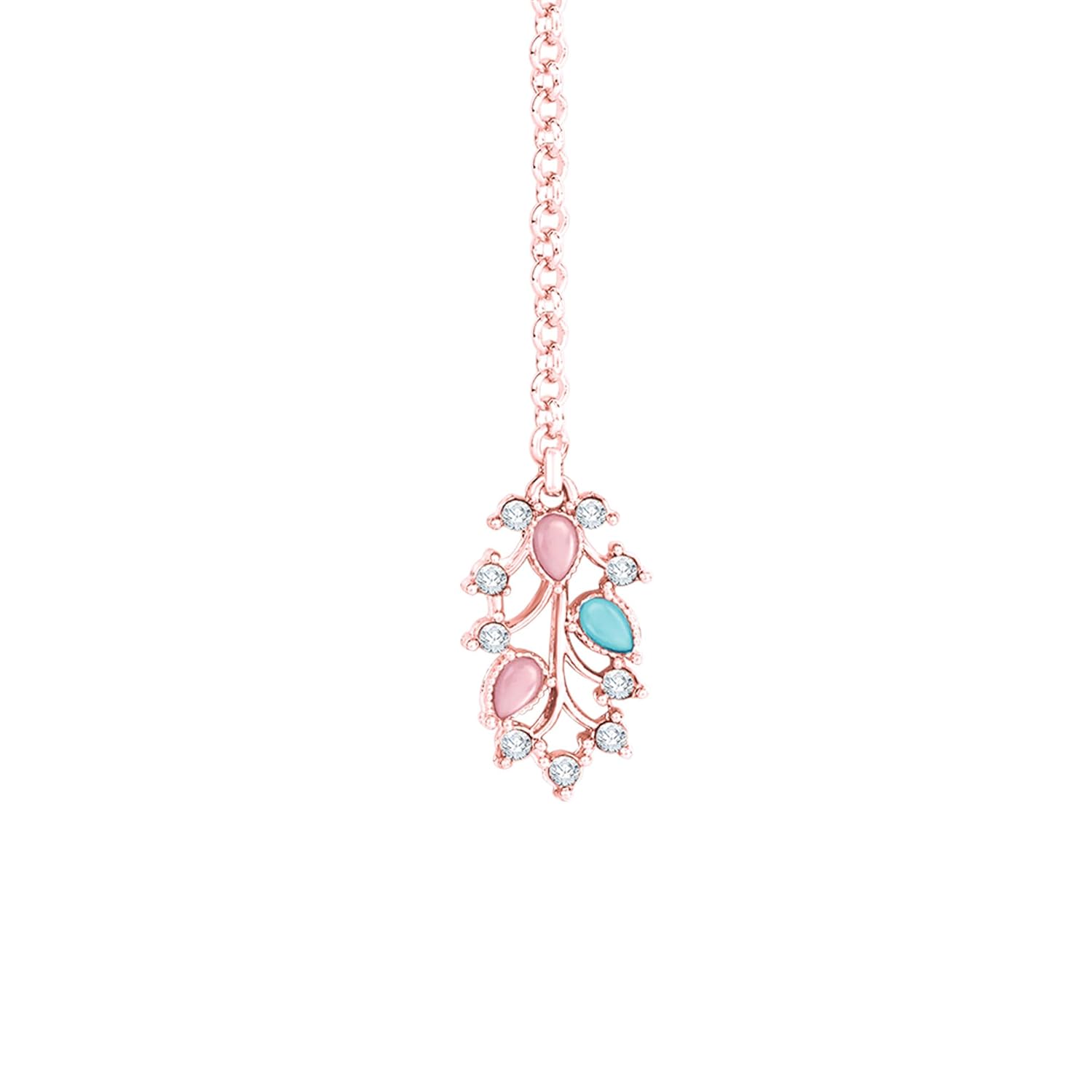 Alorajewels -  American Diamond AD with Colorful Crystal Necklace Jewellery Set for Women/Girls | Perfect for Weddings, Parties & Festive Occasions