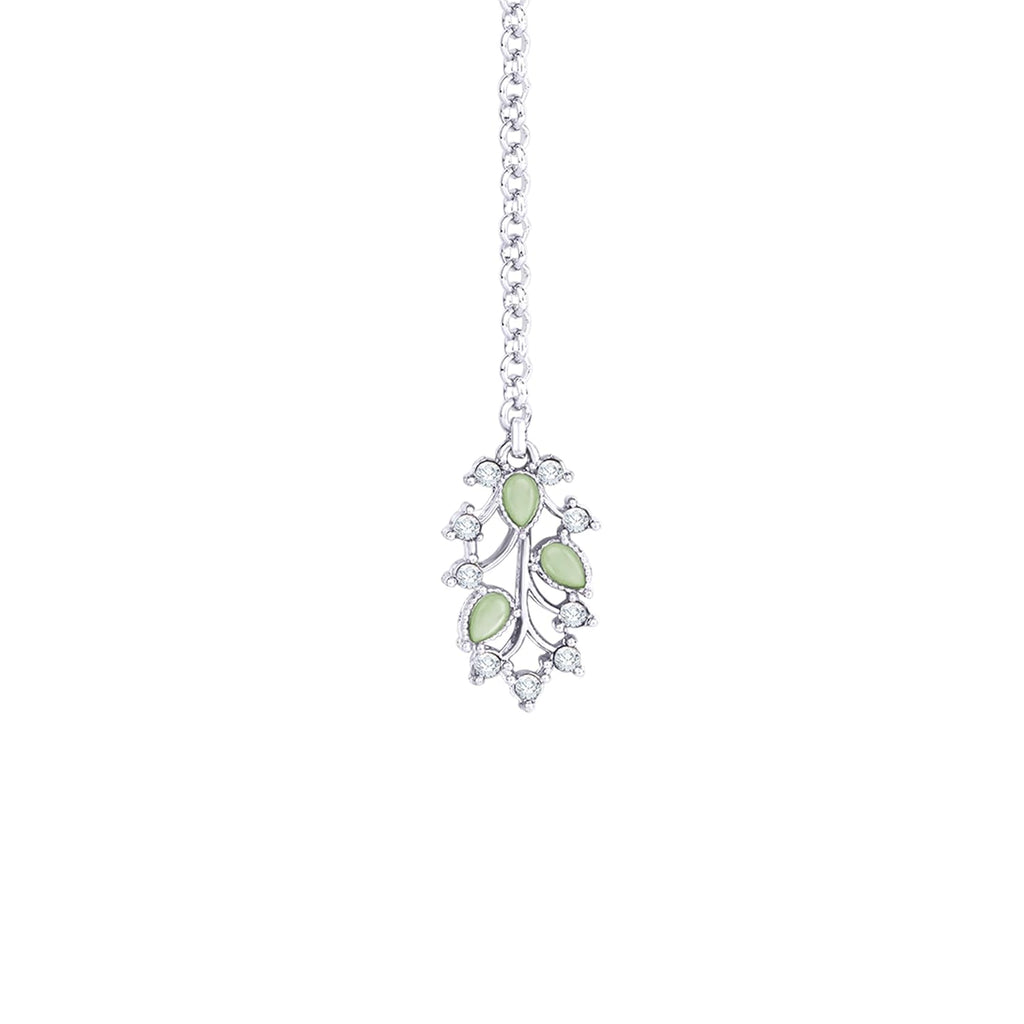 Alorajewels -  American Diamond AD with Colorful Crystal Necklace Jewellery Set for Women/Girls | Perfect for Weddings, Parties & Festive Occasions
