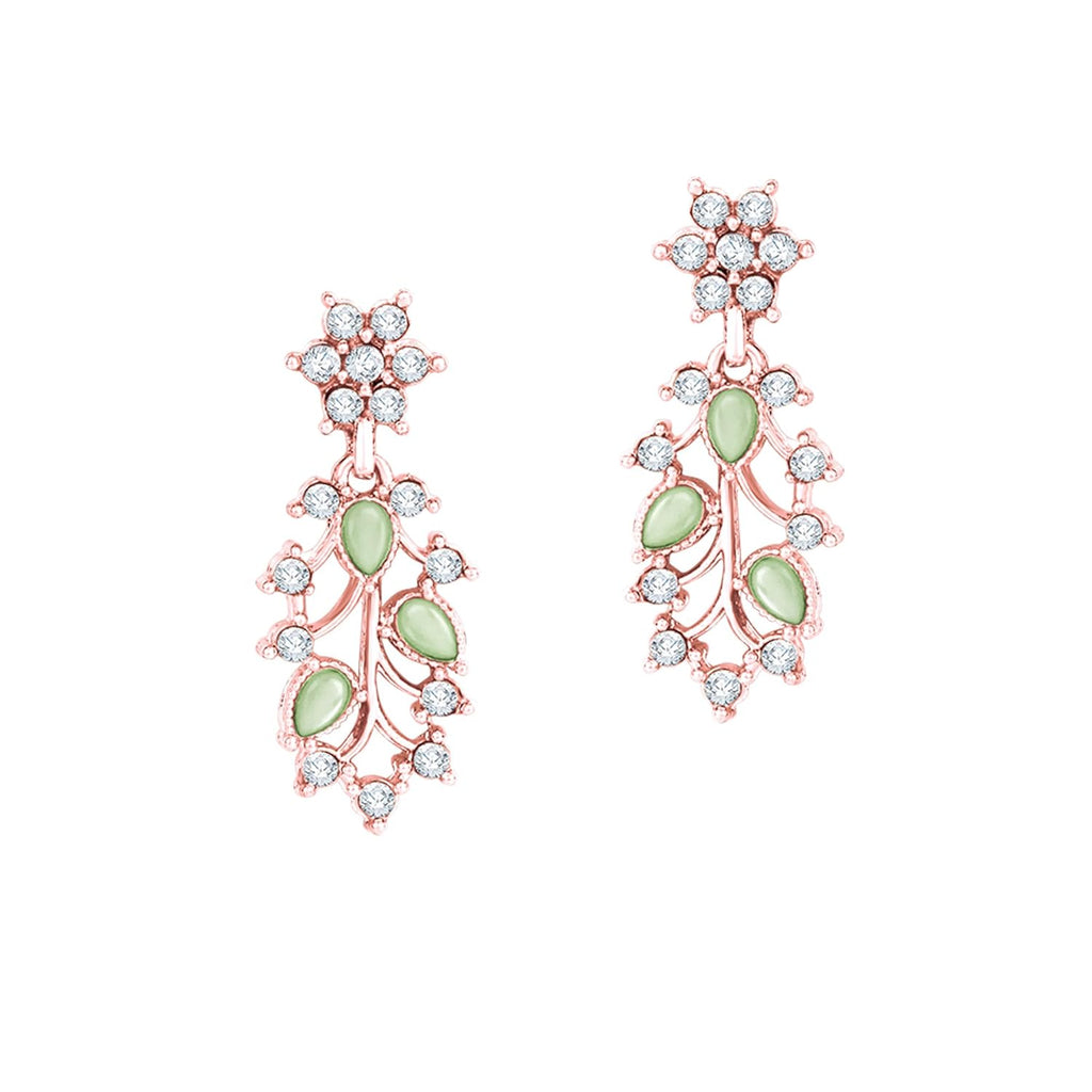Alorajewels -  American Diamond AD with Colorful Crystal Necklace Jewellery Set for Women/Girls | Perfect for Weddings, Parties & Festive Occasions