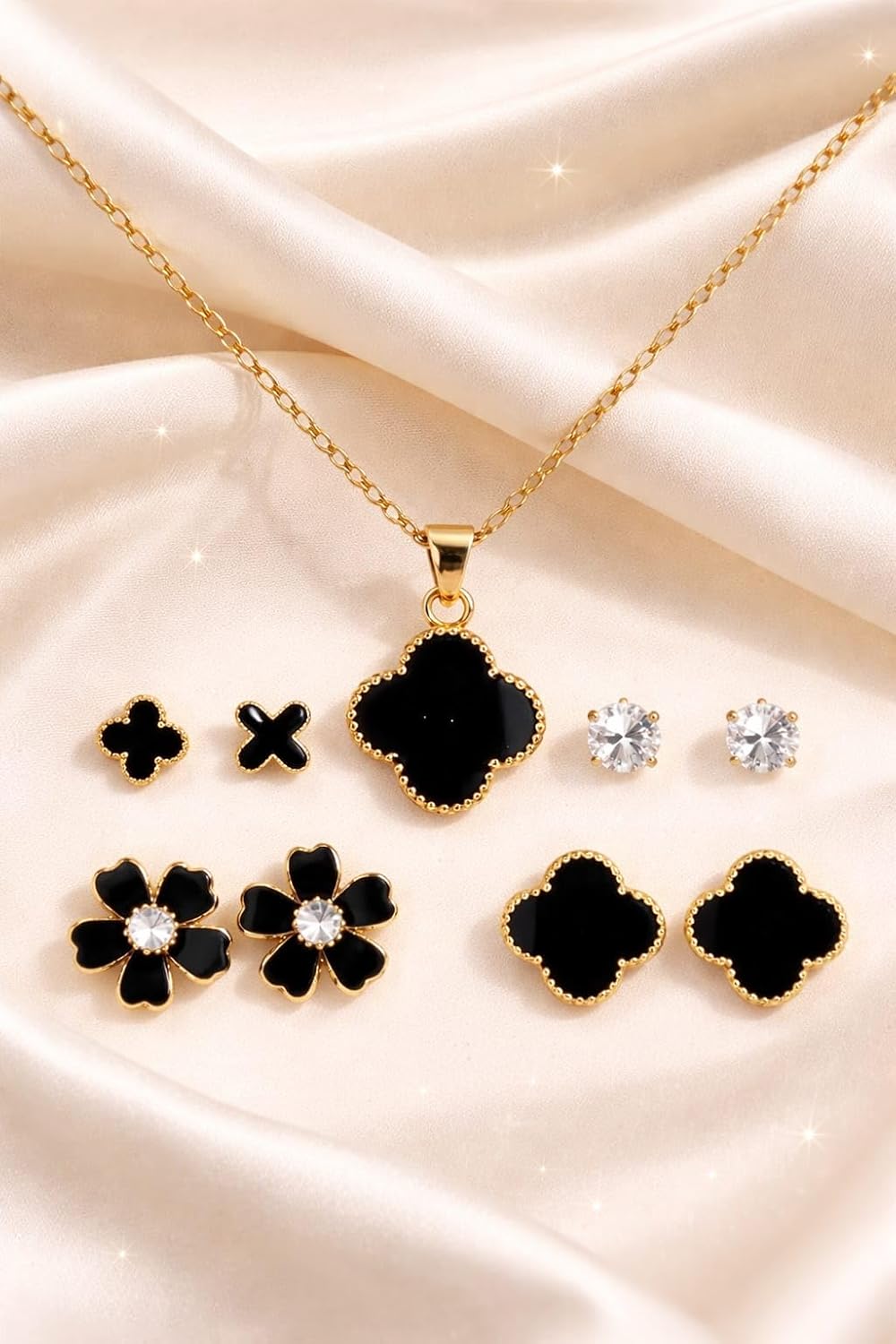 Trendy Jewellery Set for Women & Girls | Necklace, Earrings, Fashion Jewellery Combo | Fashion Gift Pack for Girlfriend ALORAJEWELS