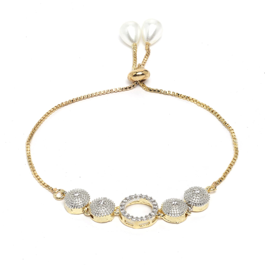 Alorajewels - Jewellery Set for Women American Diamond Necklace Set with Earrings, Bracelet and Ring Jewellery for Girls and Women