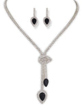 Shining Diva Fashion Latest Stylish Fancy Sparkling Crystal Diamond Necklace Jewellery Set for Women ALORAJEWELS