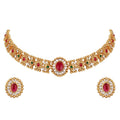 Shining Diva Fashion Latest Stylish Design Fancy Traditional Necklace Jewellery Set for Women (16637s) ALORAJEWELS