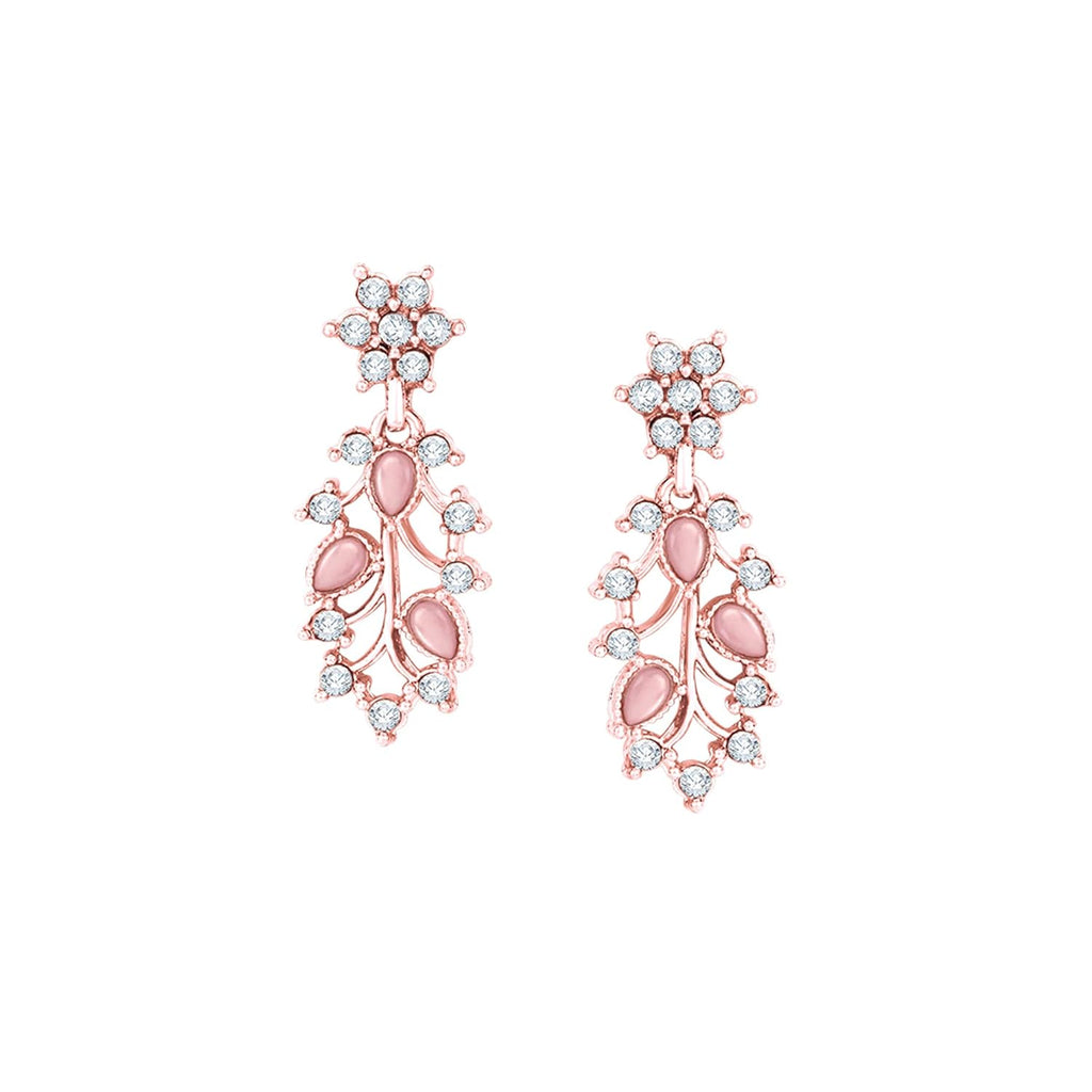 Alorajewels -  American Diamond AD with Colorful Crystal Necklace Jewellery Set for Women/Girls | Perfect for Weddings, Parties & Festive Occasions