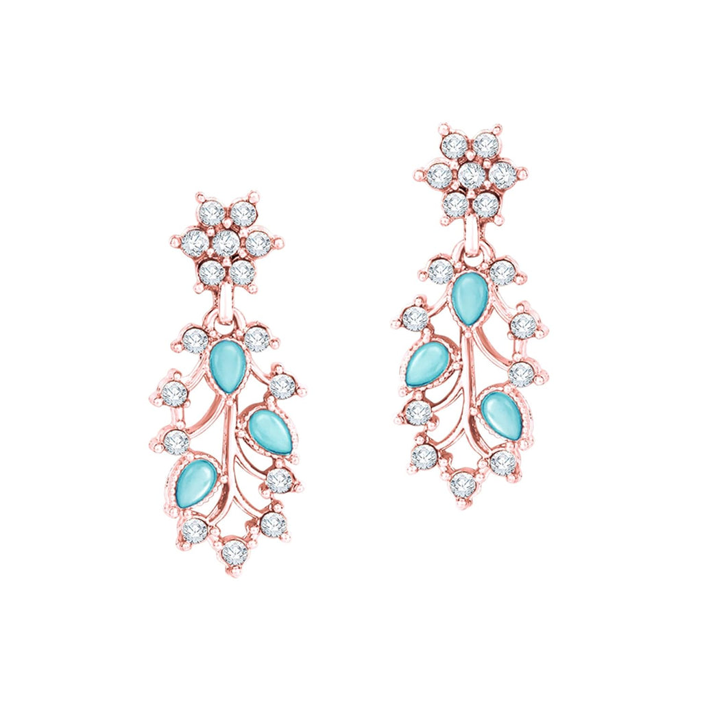 Alorajewels -  American Diamond AD with Colorful Crystal Necklace Jewellery Set for Women/Girls | Perfect for Weddings, Parties & Festive Occasions