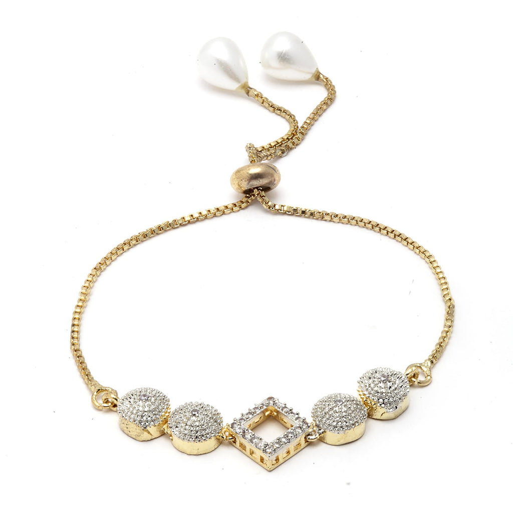 Alorajewels - Jewellery Set for Women American Diamond Necklace Set with Earrings, Bracelet and Ring Jewellery for Girls and Women