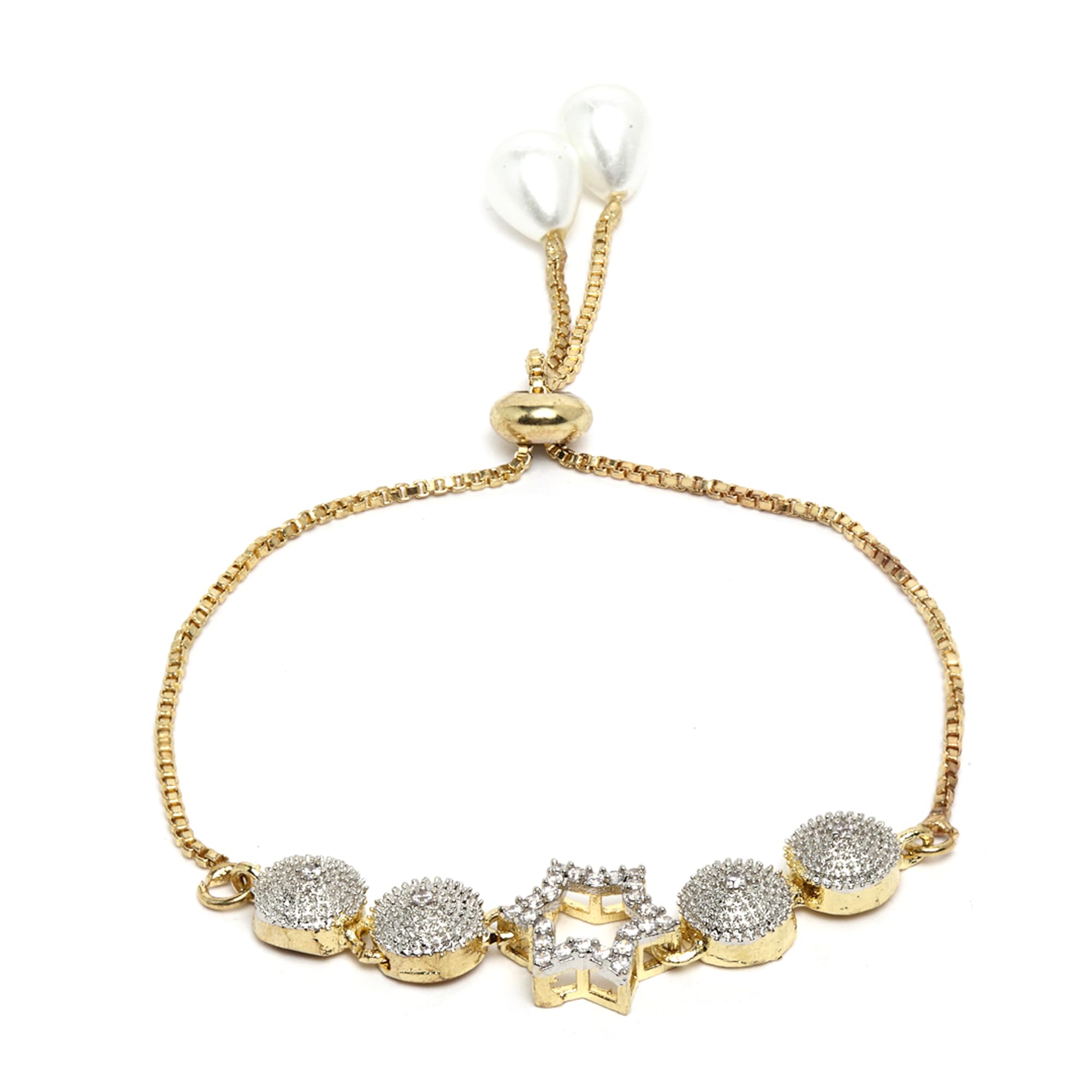 Alorajewels - Jewellery Set for Women American Diamond Necklace Set with Earrings, Bracelet and Ring Jewellery for Girls and Women