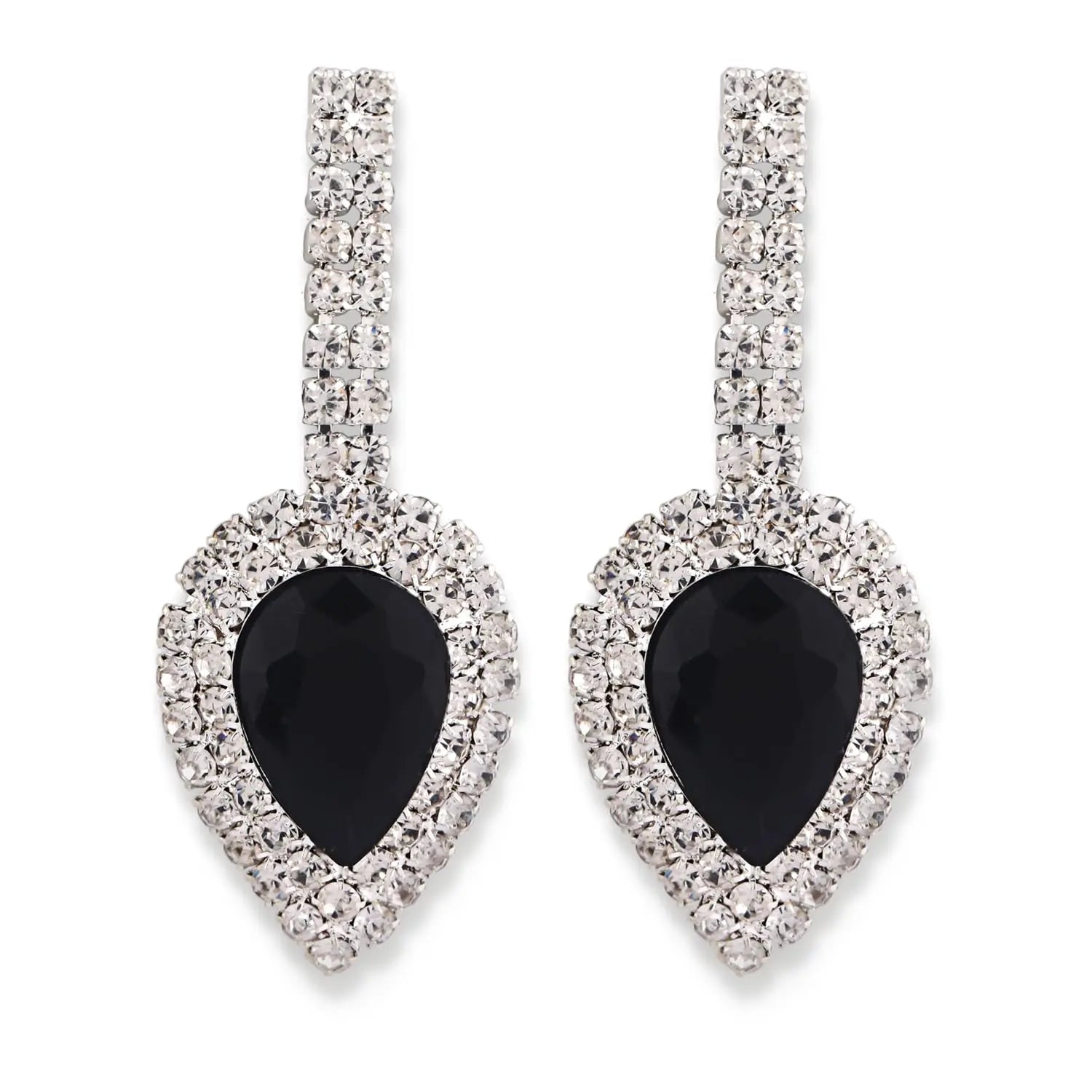 Shining Diva Fashion Latest Stylish Fancy Sparkling Crystal Diamond Necklace Jewellery Set for Women ALORAJEWELS