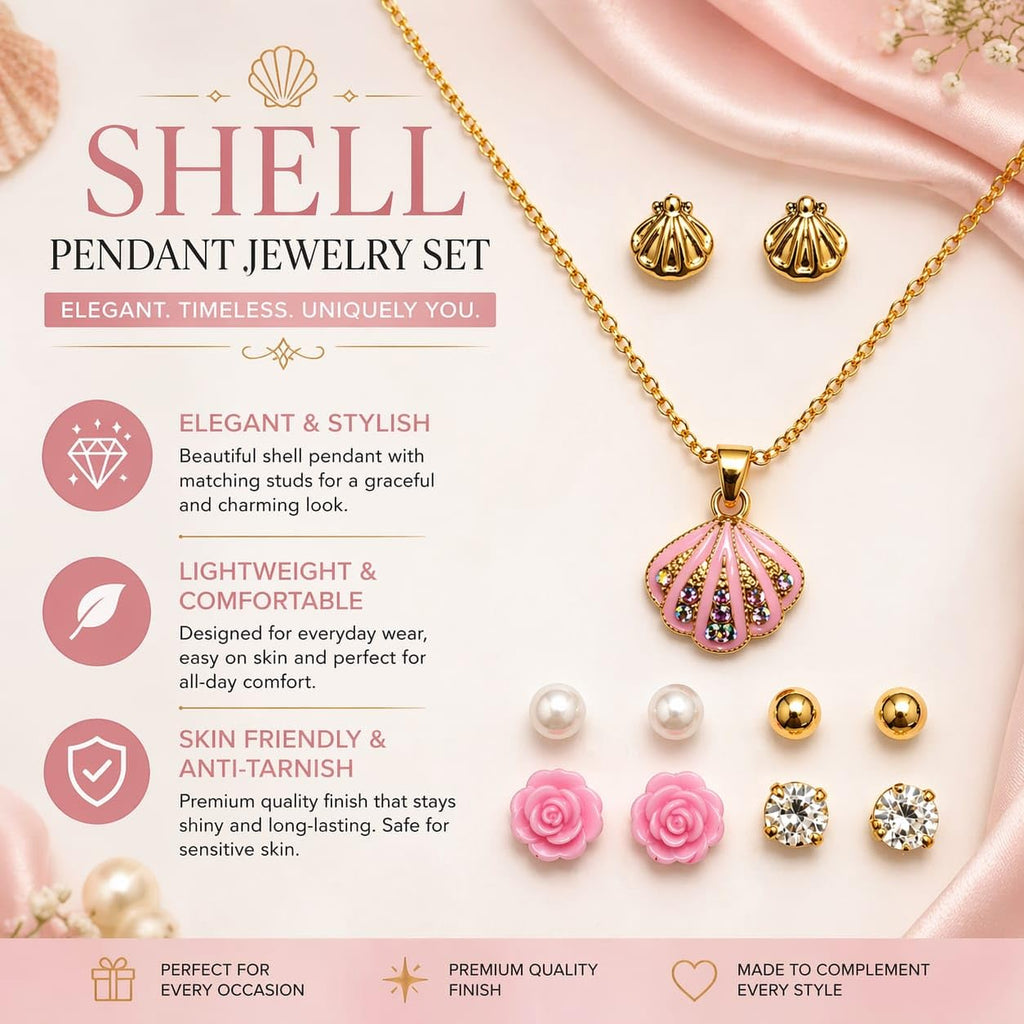 Trendy Jewellery Set for Women & Girls | Necklace, Earrings, Fashion Jewellery Combo | Fashion Gift Pack for Girlfriend ALORAJEWELS