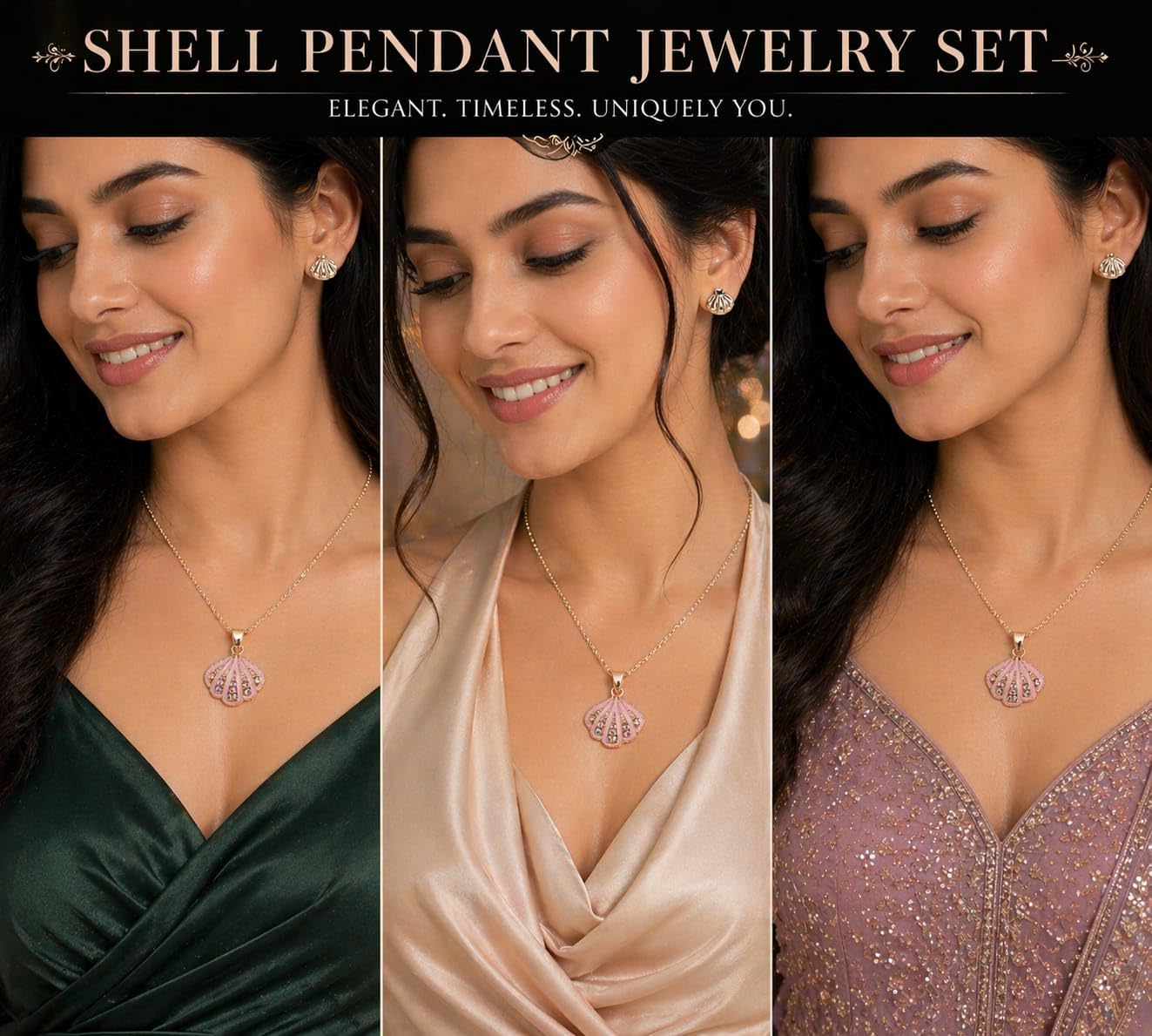 Trendy Jewellery Set for Women & Girls | Necklace, Earrings, Fashion Jewellery Combo | Fashion Gift Pack for Girlfriend ALORAJEWELS